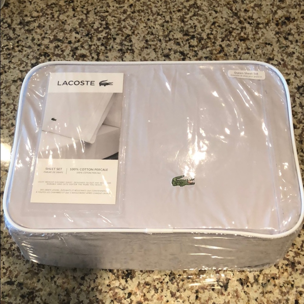Lacoste queen sheet set